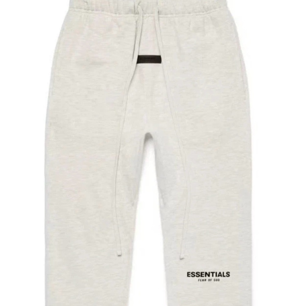 Fear of God Essentials Light Oatmeal Sweatpants